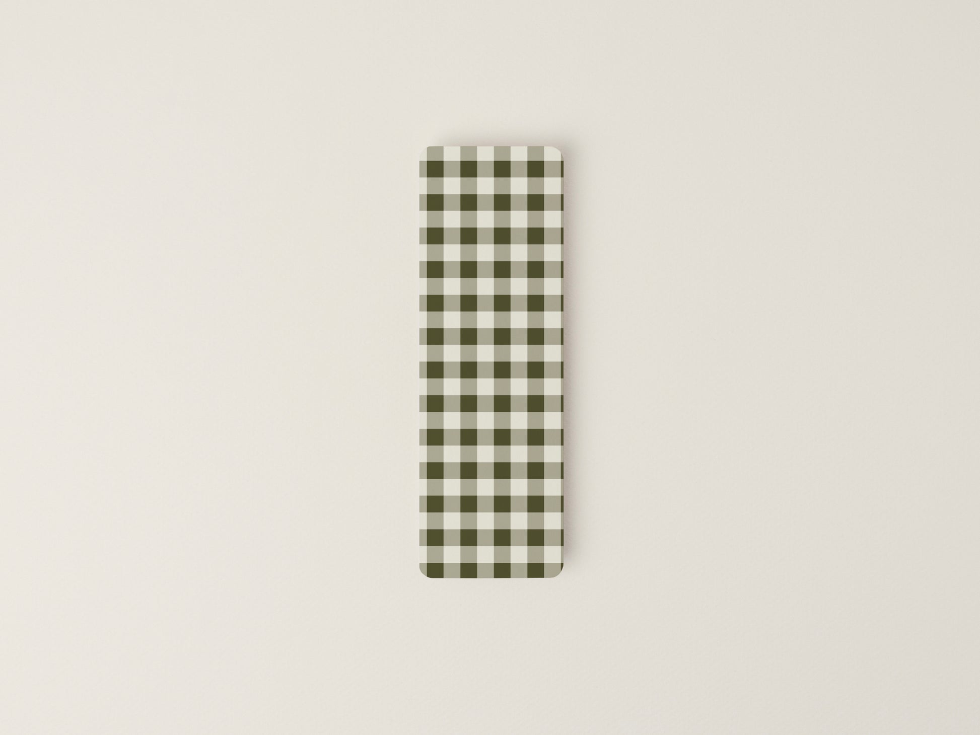 Floral Buttercup Bookmark - seamless repeating pattern - Gingham