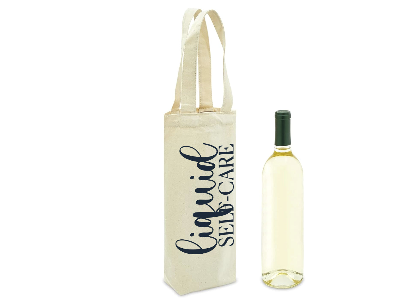 Wine bag says liquid self care - end of year gift for a teacher